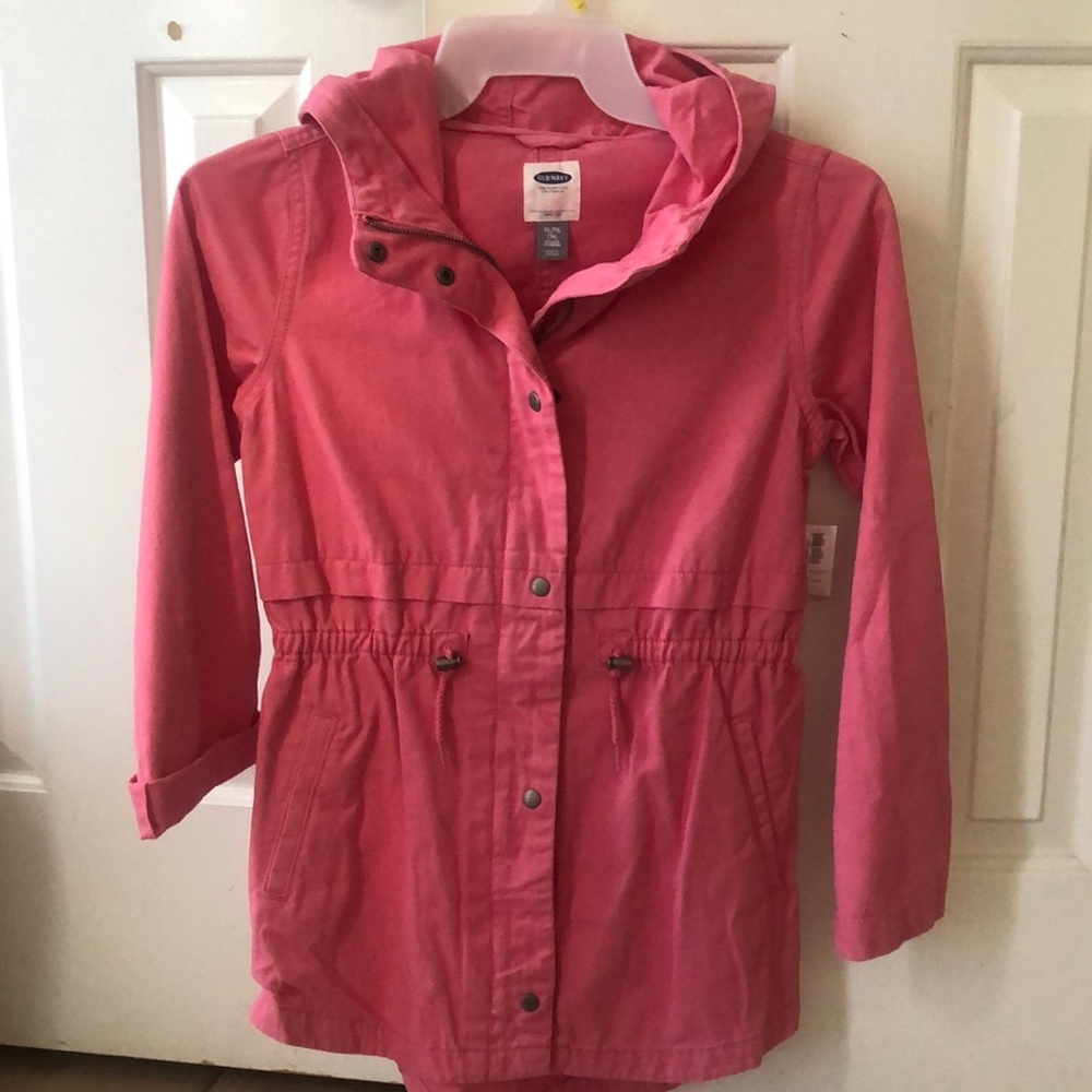 New girl’s hooded jacket with tag